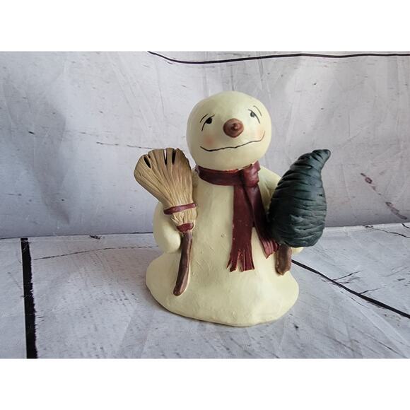 MITTENS & MUFFLERS Snowman SAD TOM Melting 1998 Bonnie Lynn No Chips Or Cracks - Picture 3 of 6